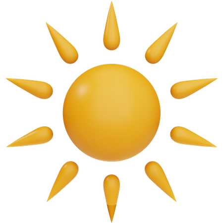 Sun  3D Icon