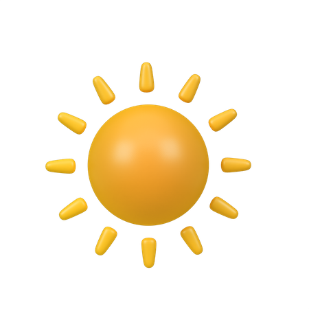 Sun  3D Icon