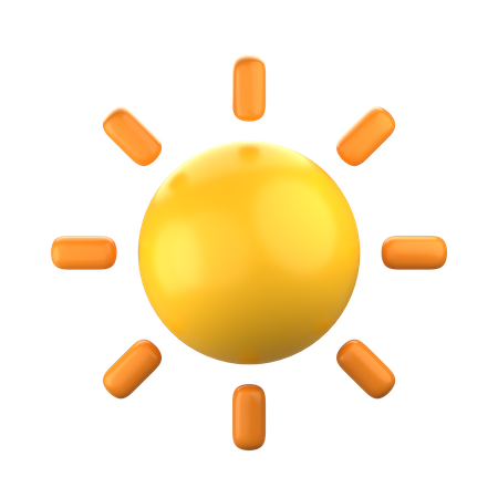 Sun  3D Icon