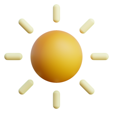 Sun  3D Icon