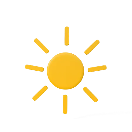 Sun  3D Icon