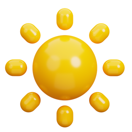 Sun  3D Icon