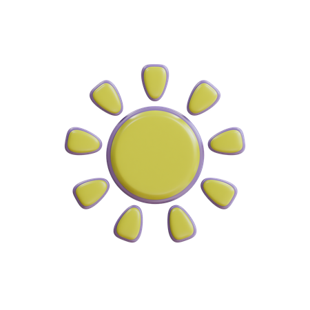 Sun  3D Icon