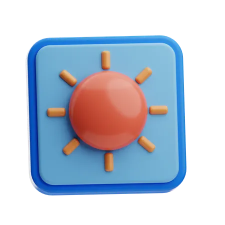 Sun  3D Icon
