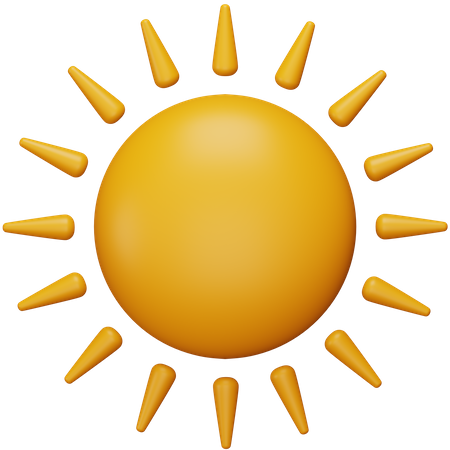 Sun  3D Icon