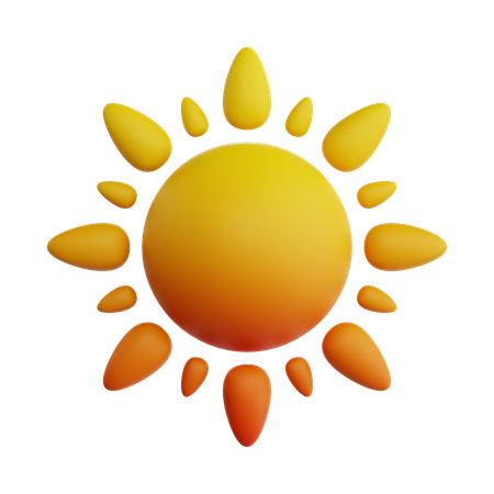 Sun  3D Icon