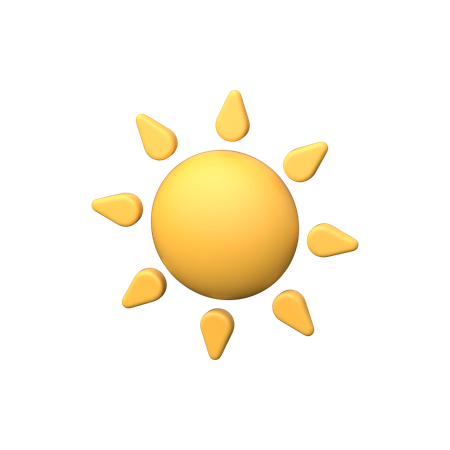 Sun  3D Icon