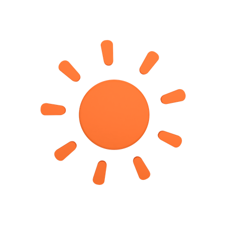 Sun  3D Icon