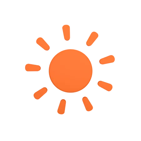 Sun  3D Icon