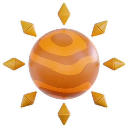 Sun  3D Icon