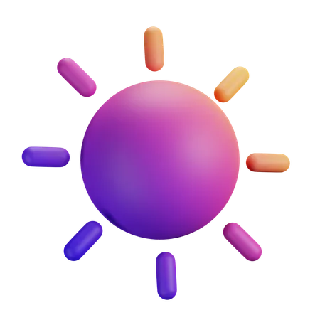 Sun  3D Icon