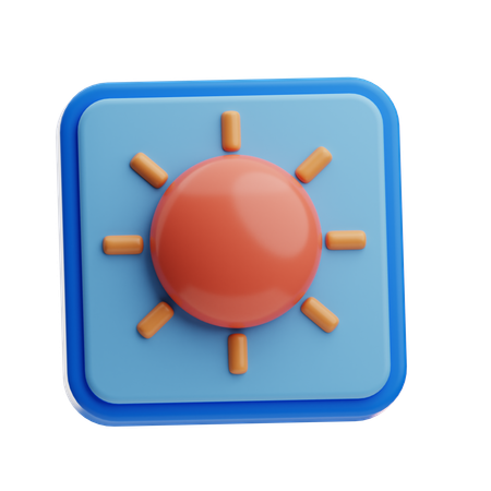 Sun  3D Icon