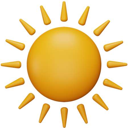 Sun  3D Icon