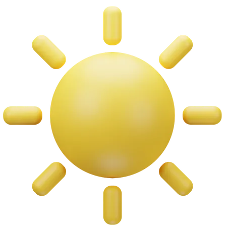 Sun 3 D Illustration 3D Icon