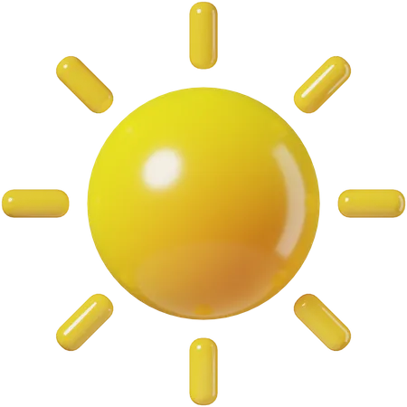 Sun 3 D Illustration 3D Icon