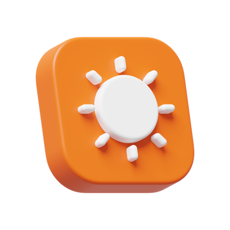 Sun  3D Icon