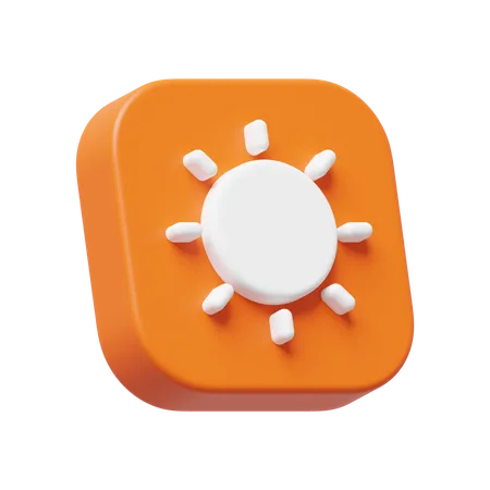 Sun  3D Icon