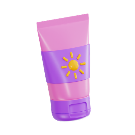 Sun Block  3D Icon