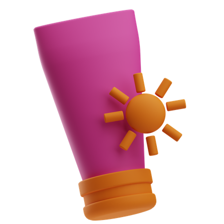 Sun Block  3D Icon