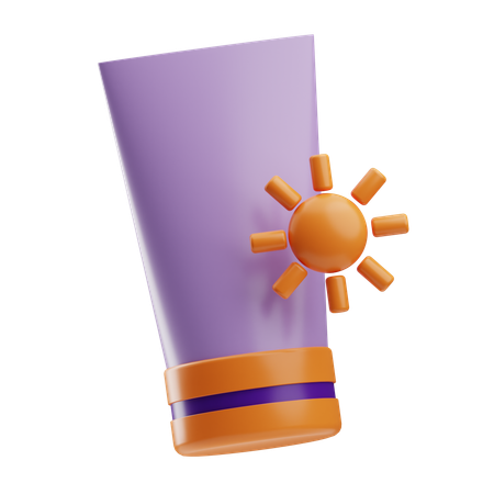 Sun Block  3D Icon