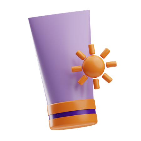 Sun Block  3D Icon