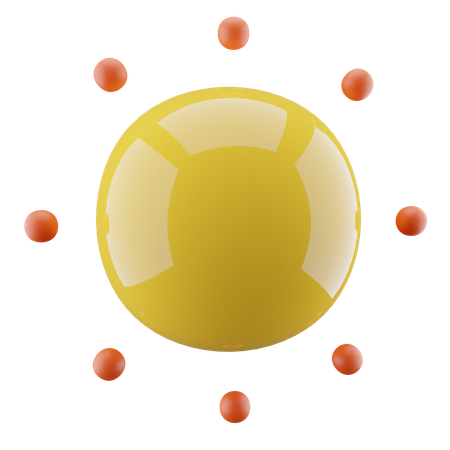 Sun Brightness  3D Icon