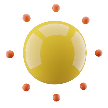 Sun Brightness  3D Icon