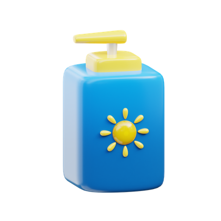 Sun Cream  3D Icon