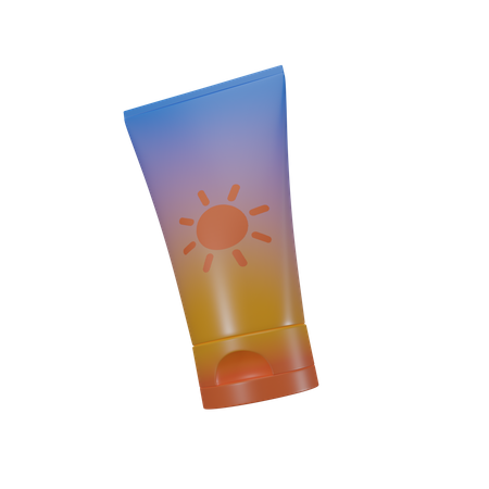 Sun Cream  3D Icon
