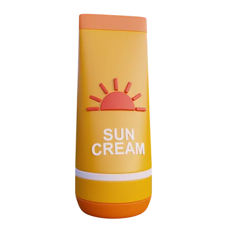 Sun Cream  3D Icon