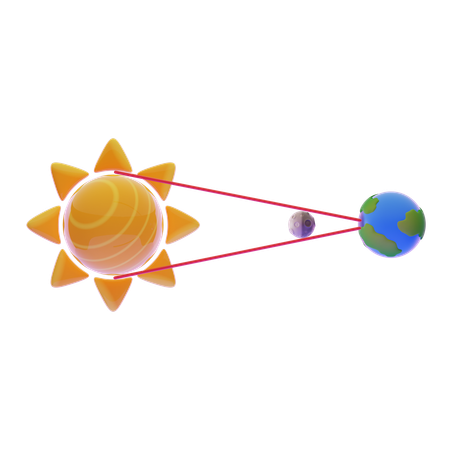 Sun Eclipse  3D Icon