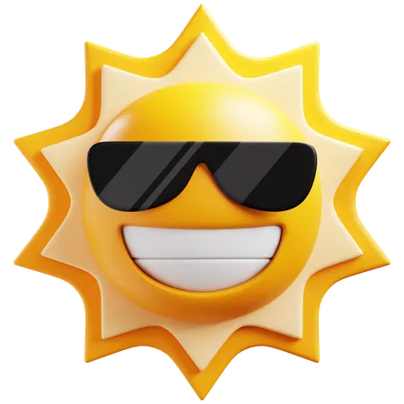 Sun emoji  3D Icon