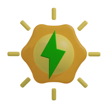 Sun Energy  3D Icon
