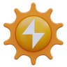 sun power 3d illustration