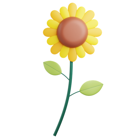 Sun Flower  3D Icon