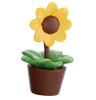 Sun Flower Pot
