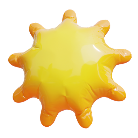Sun Foil Balloon  3D Icon