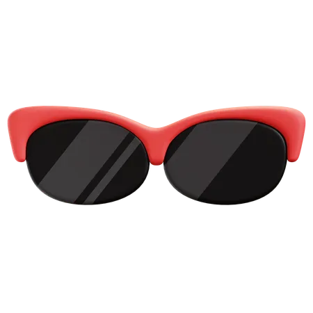 Black Sun Glasses 3D Icon