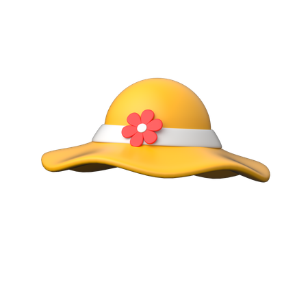 Sun Hat  3D Icon