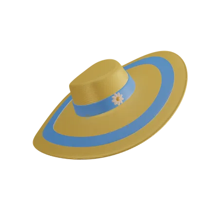 Sun Hat  3D Icon