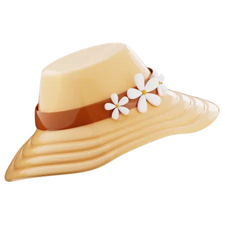 Sun Hat  3D Icon