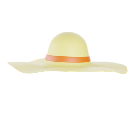 Sun Hat  3D Icon