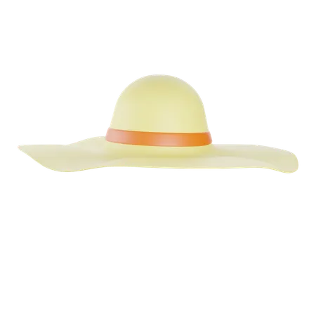 Sun Hat  3D Icon