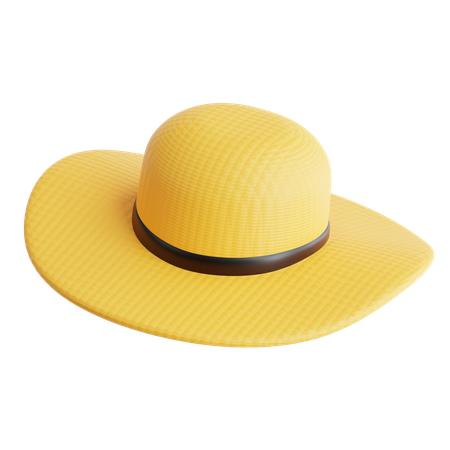 Sun Hat  3D Icon