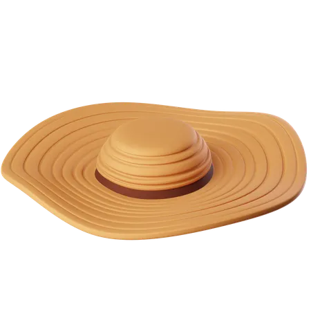 Sun Hat  3D Icon