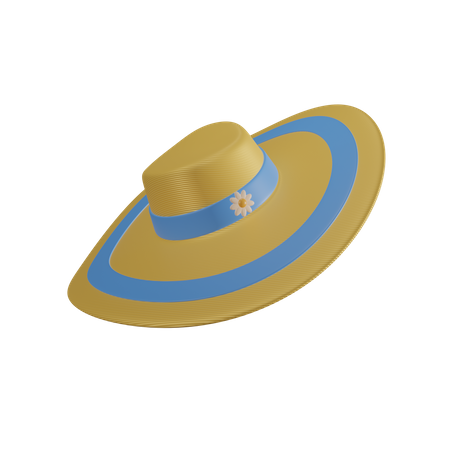 Sun Hat  3D Icon
