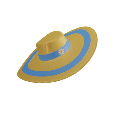 Sun Hat  3D Icon