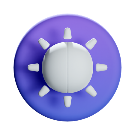 태양광 모드  3D Icon