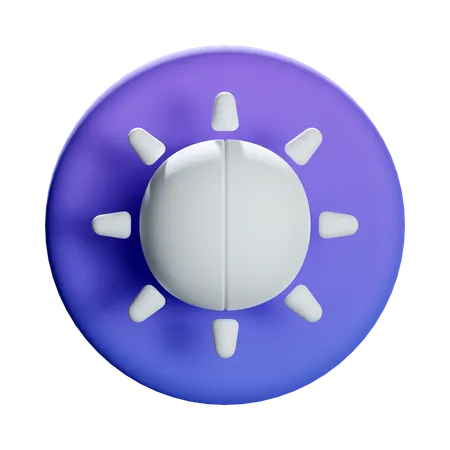 태양광 모드  3D Icon