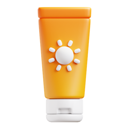 Sun screen lotion  3D Icon
